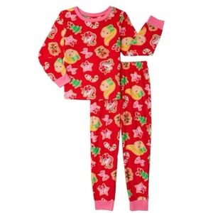 Jojo Siwa Girls Exclusive Long Sleeve Christmas Pajamas, 2 Piece Set, Size 7/8
